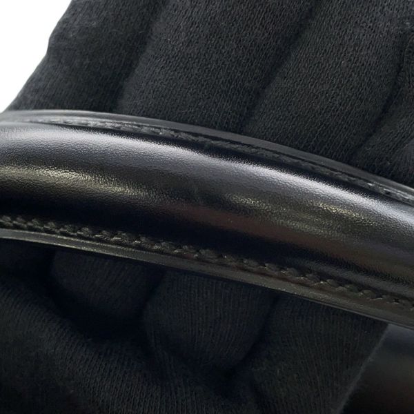 エルメス ハンドバッグ ケリー32 外縫い ブラック/ゴールド金具 ボックスカーフ □B刻印 2wayショルダー 黒