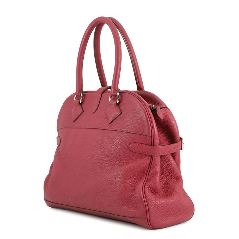 エルメス ハンドバッグ アトラス35 ルビー/シルバー金具 トリヨンクレマンス □N刻印 HERMES バッグ