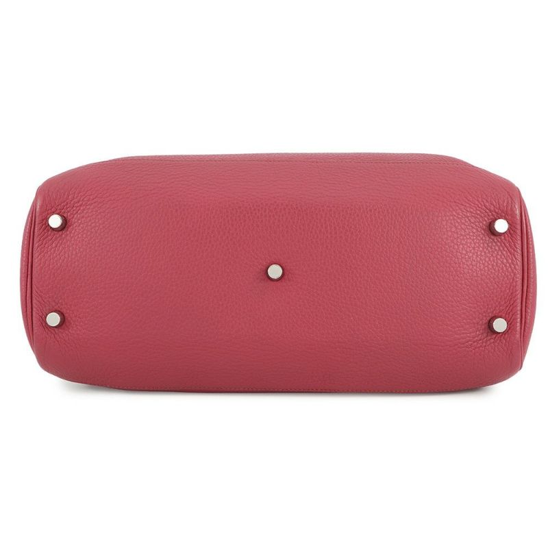 エルメス ハンドバッグ アトラス35 ルビー/シルバー金具 トリヨンクレマンス □N刻印 HERMES バッグ