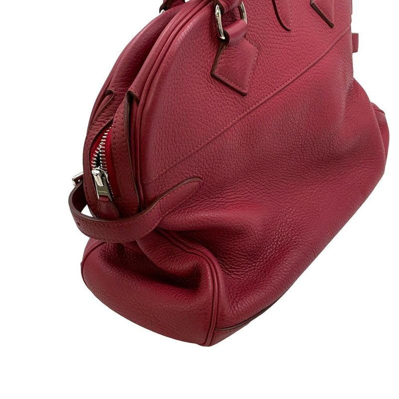 エルメス ハンドバッグ アトラス35 ルビー/シルバー金具 トリヨンクレマンス □N刻印 HERMES バッグ