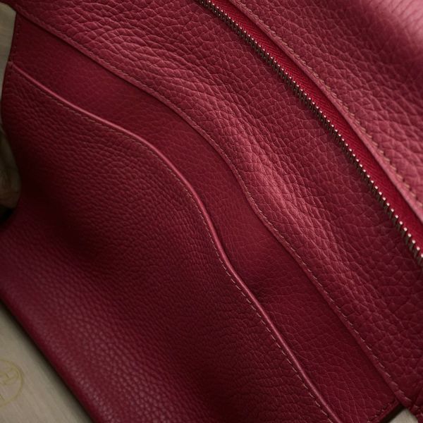 エルメス ハンドバッグ アトラス35 ルビー/シルバー金具 トリヨンクレマンス □N刻印 HERMES バッグ