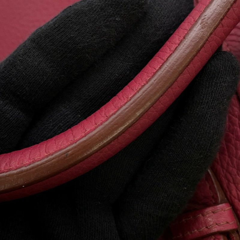 エルメス ハンドバッグ アトラス35 ルビー/シルバー金具 トリヨンクレマンス □N刻印 HERMES バッグ