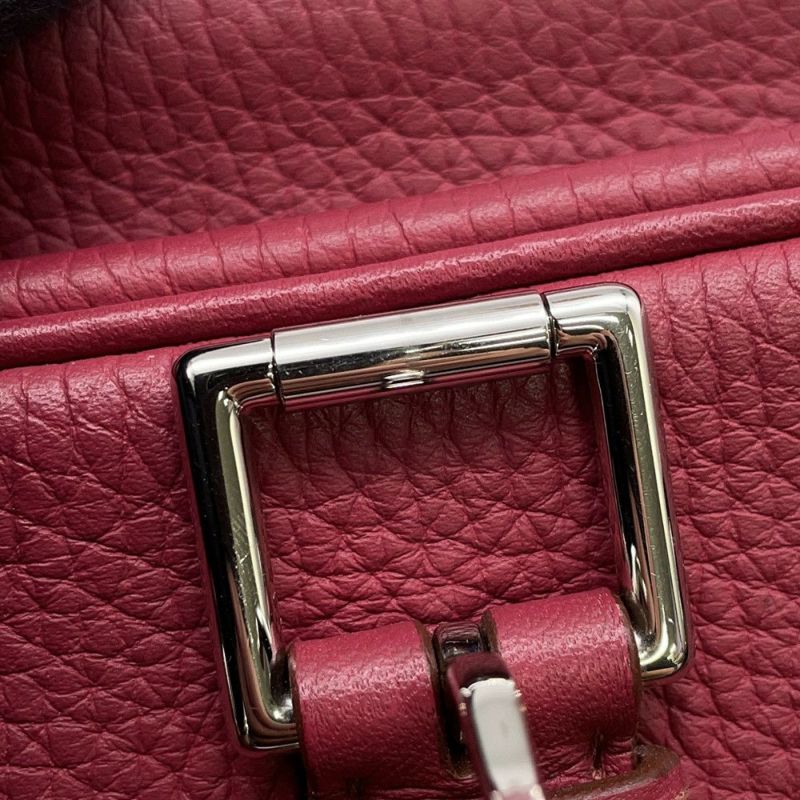 エルメス ハンドバッグ アトラス35 ルビー/シルバー金具 トリヨンクレマンス □N刻印 HERMES バッグ