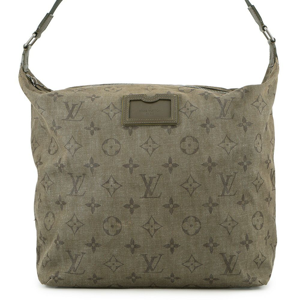 ルイヴィトン ショルダーバッグ モノグラム・アンプレッション デニム ブザスGM M40475 LOUIS VUITTON