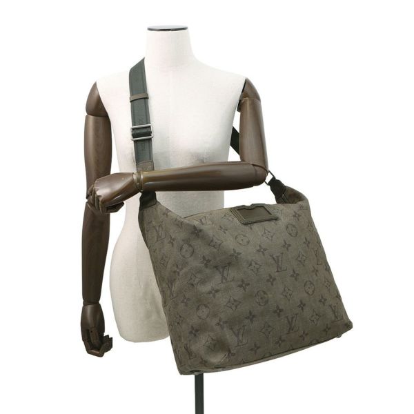 ルイヴィトン ショルダーバッグ モノグラム・アンプレッション デニム ブザスGM M40475 LOUIS VUITTON