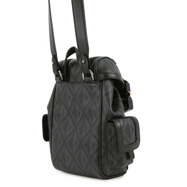 クリスチャン・ディオール ショルダーバッグ ヒット・ザ・ロード ミニ リュック CDダイヤモンド メンズ 黒 セール品