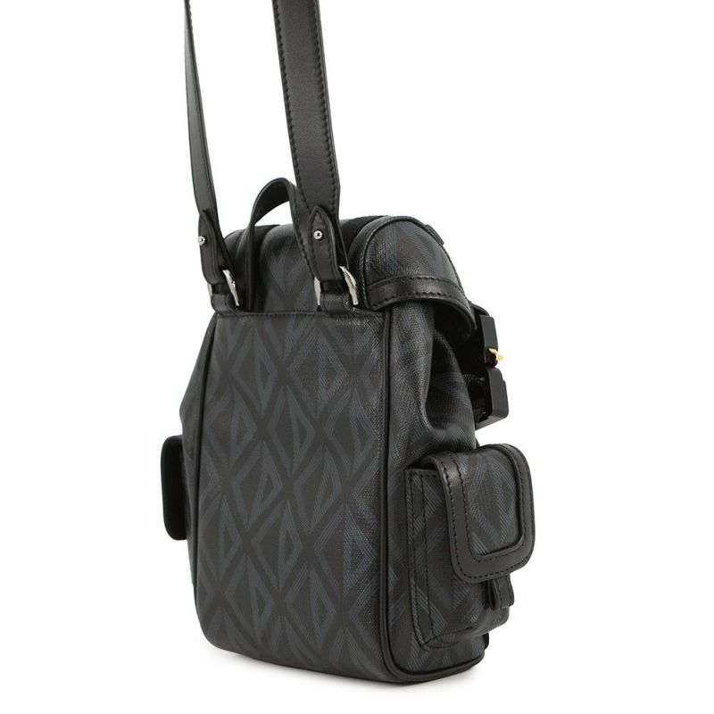 クリスチャン・ディオール ショルダーバッグ ヒット・ザ・ロード ミニ リュック CDダイヤモンド メンズ 黒 セール品