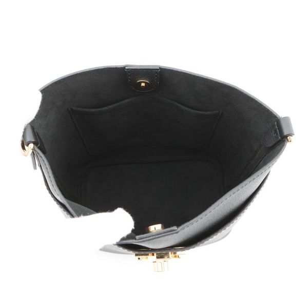 ルイヴィトン ショルダーバッグ グレインカーフレザー ロック & ウォーク M24006 LOUIS VUITTON 2way 黒 ブラック