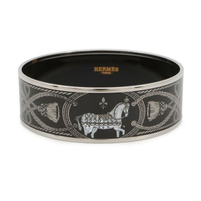 エルメス バングル エマイユGM エナメル ホースモチーフ ブレスレット