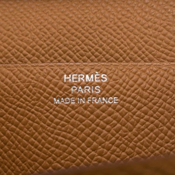 エルメス 長財布 ベアンスフレ ゴールド/シルバー金具 エプソン W刻印 HERMES 財布