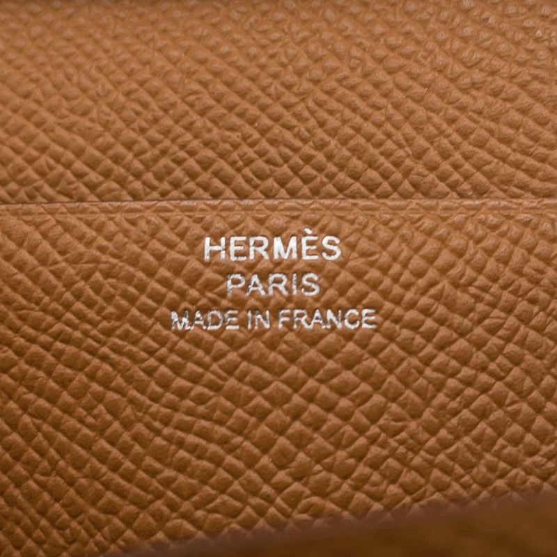 エルメス 長財布 ベアンスフレ ゴールド/シルバー金具 エプソン W刻印 HERMES 財布