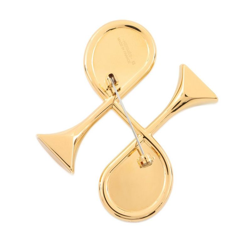 エルメス ブローチ コルH リザード HERMES アクセサリー