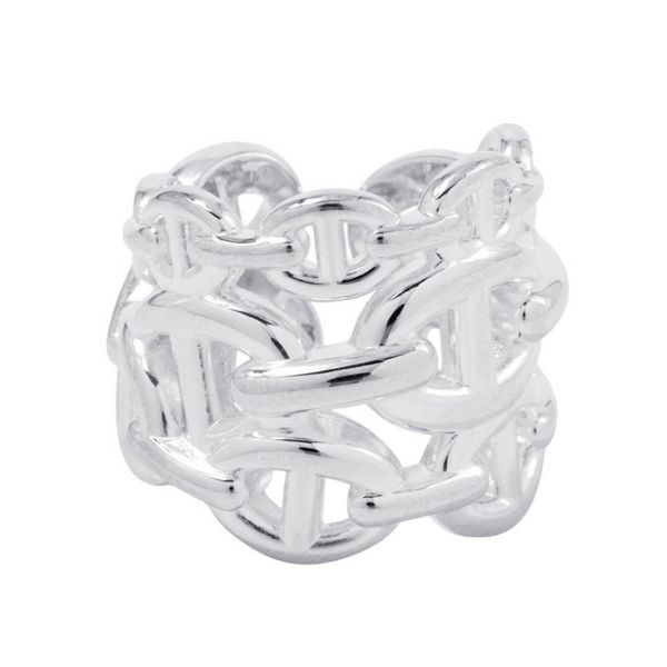 エルメス リング シェーヌダンクル アンシェネGM Enchainee SV925シルバー リングサイズ48 HERMES 指輪