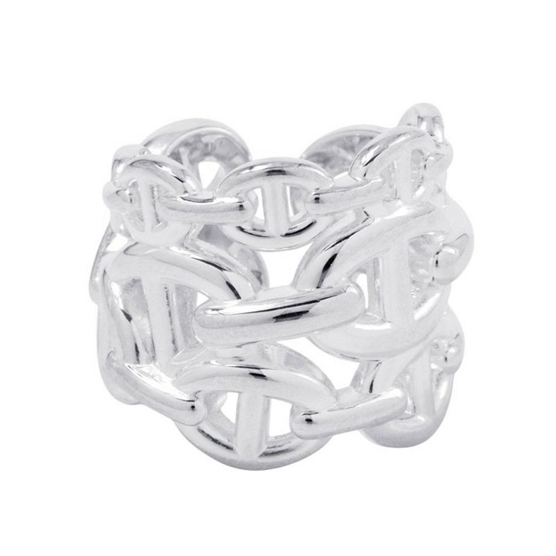 エルメス リング シェーヌダンクル アンシェネGM Enchainee SV925シルバー リングサイズ48 HERMES 指輪