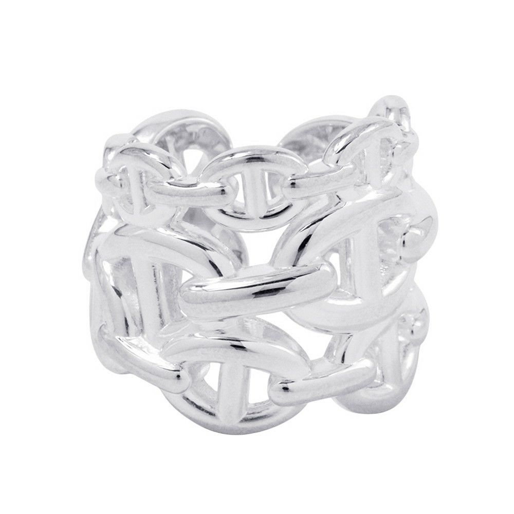 エルメス リング シェーヌダンクル アンシェネGM Enchainee SV925シルバー リングサイズ48 HERMES 指輪