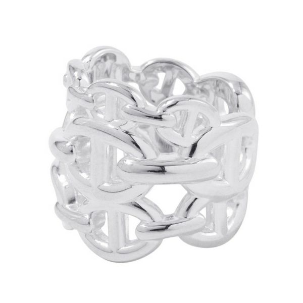 エルメス リング シェーヌダンクル アンシェネGM Enchainee SV925シルバー リングサイズ48 HERMES 指輪