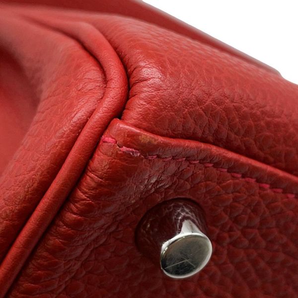 エルメス ハンドバッグ ケリー25 内縫い ルージュガランス/シルバー金具 トゴ □Q刻印 2wayショルダー