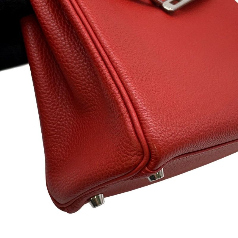 エルメス ハンドバッグ ケリー25 内縫い ルージュガランス/シルバー金具 トゴ □Q刻印 2wayショルダー