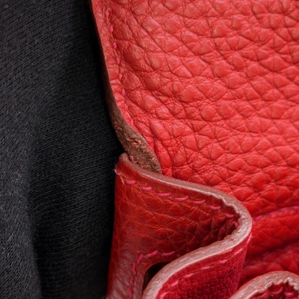 エルメス ハンドバッグ ケリー25 内縫い ルージュガランス/シルバー金具 トゴ □Q刻印 2wayショルダー