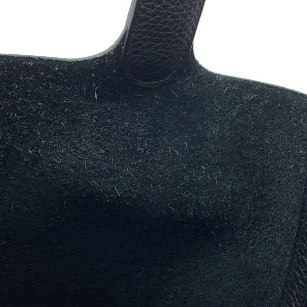 エルメス ハンドバッグ ピコタンロックMM ブラック/シルバー金具 トリヨンクレマンス T刻印 黒