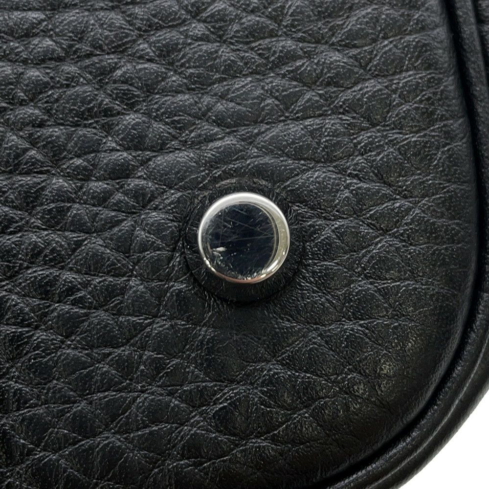 エルメス ハンドバッグ ピコタンロックMM ブラック/シルバー金具 トリヨンクレマンス T刻印 黒