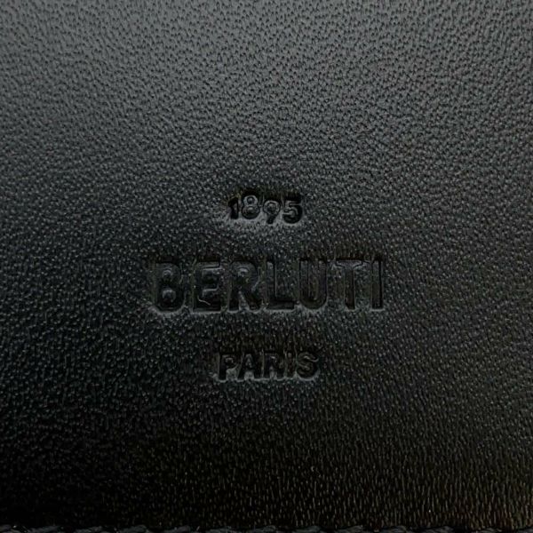 ベルルッティ 長財布 サンタル カリグラフィ レザー Berluti メンズ 財布 黒