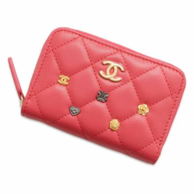 ☆シャネル コインケース ココマーク マトラッセ ラッキー モチーフ ミニウォレット ラムスキン CHANEL 財布 |  中古・新品ブランド販売ギャラリーレア公式通販