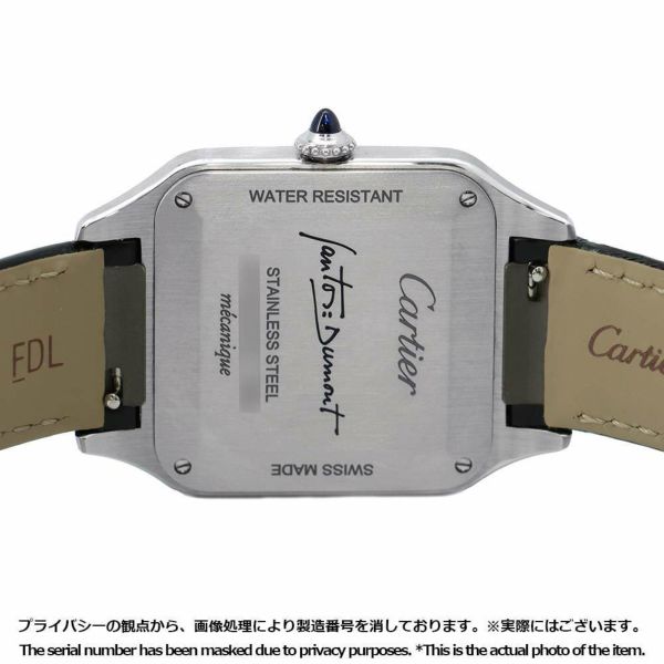 カルティエ サントス デュモン LM WSSA0046 Cartier 腕時計 黒文字盤 手巻き