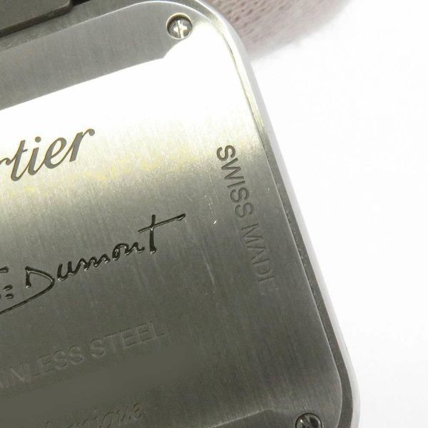 カルティエ サントス デュモン LM WSSA0046 Cartier 腕時計 黒文字盤 手巻き