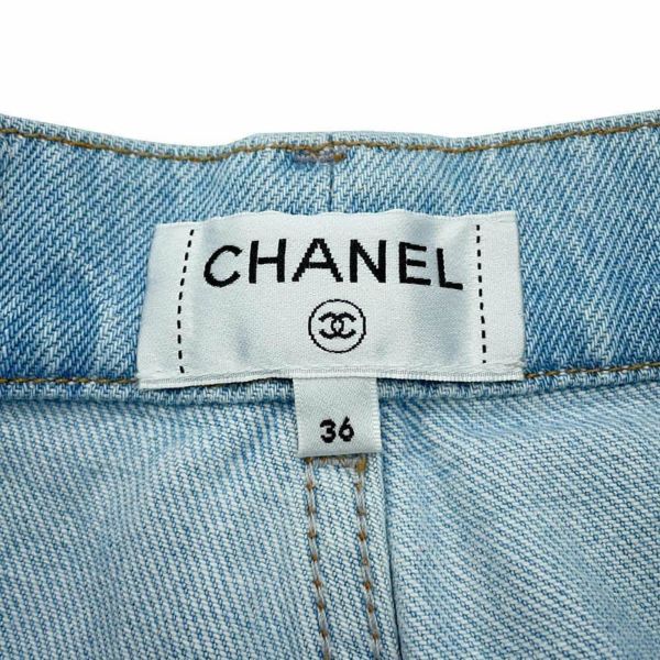 シャネル パンツ グラデーション ワイド デニム コットン レディースサイズ36 P76361 CHANEL