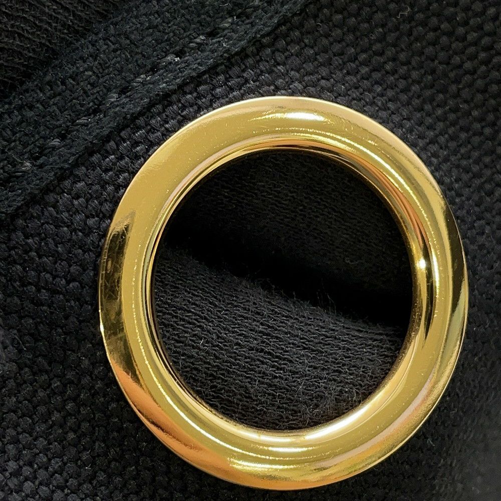 エルメス エールバッグジップPM ブラック/ゴールド金具 トワルミリタリー/ヴァッシュハンター U刻印  黒