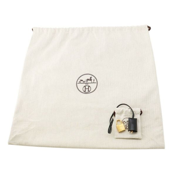 エルメス エールバッグジップPM ブラック/ゴールド金具 トワルミリタリー/ヴァッシュハンター U刻印  黒