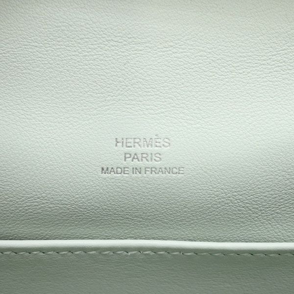 エルメス ハンドバッグ ポシェットケリー ヴェールペパーミント/シルバー金具 スイフト K刻印