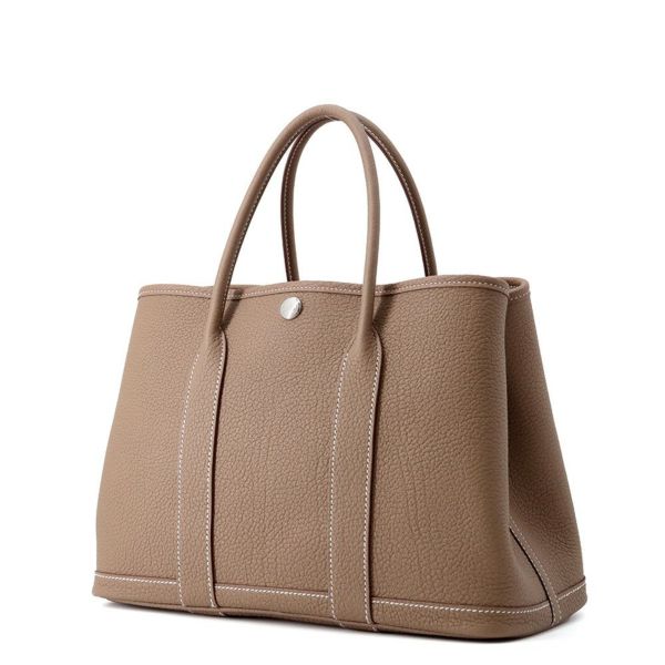 エルメス トートバッグ ガーデンパーティTPM エトゥープ/シルバー金具 ネゴンダ K刻印