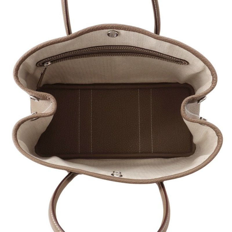 エルメス トートバッグ ガーデンパーティTPM エトゥープ/シルバー金具 ネゴンダ K刻印