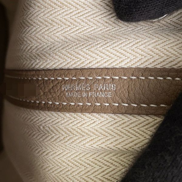 エルメス トートバッグ ガーデンパーティTPM エトゥープ/シルバー金具 ネゴンダ K刻印