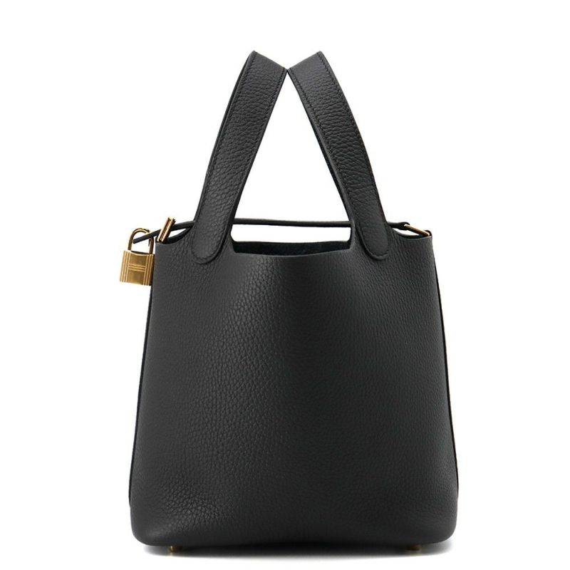 エルメス ハンドバッグ ピコタンロックPM ブラック/ゴールド金具 トリヨンクレマンス K刻印