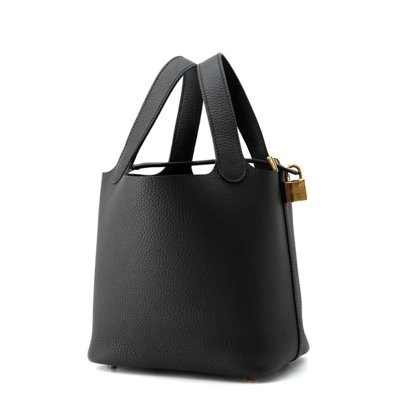 エルメス ハンドバッグ ピコタンロックPM ブラック/ゴールド金具 トリヨンクレマンス K刻印