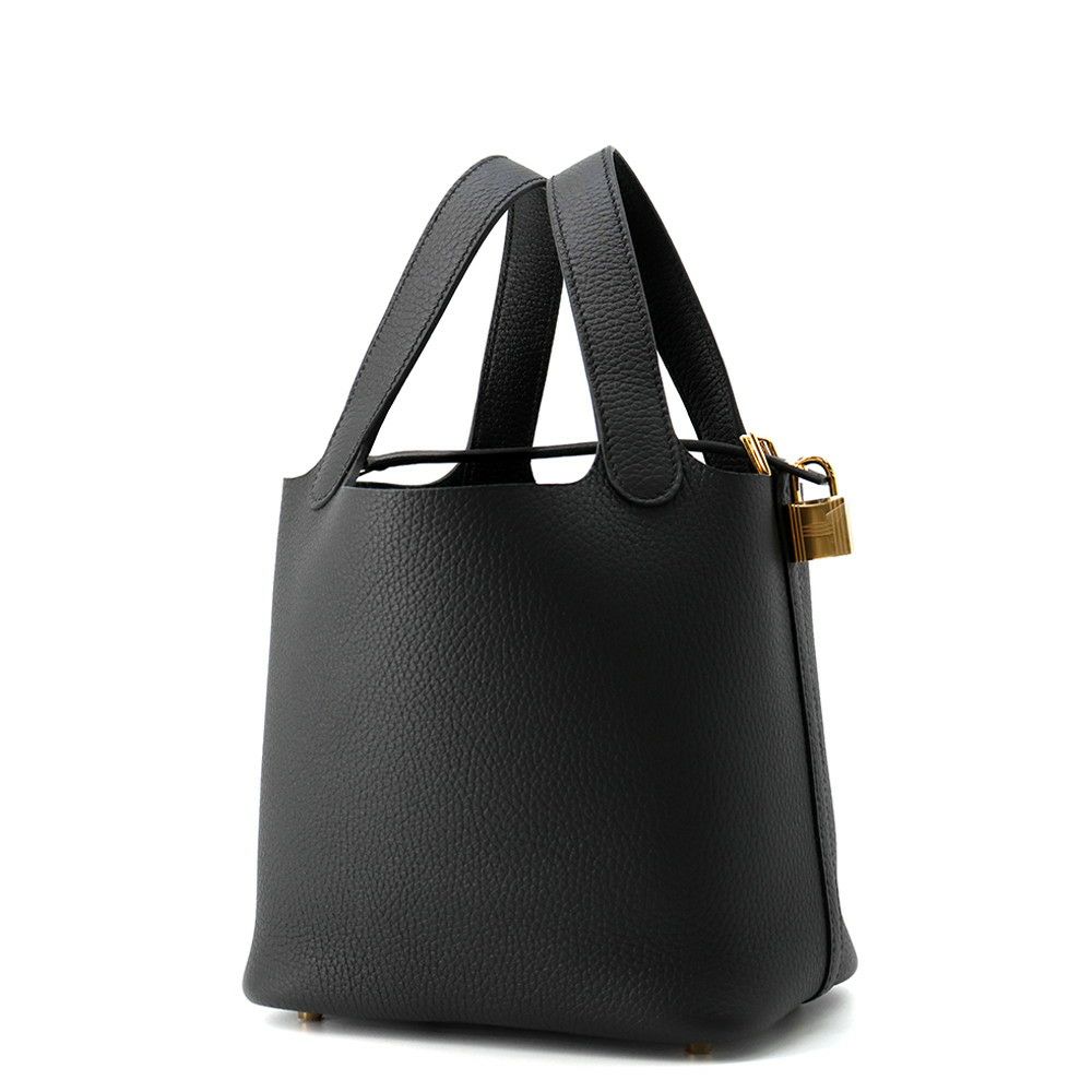 エルメス ハンドバッグ ピコタンロックPM ブラック/ゴールド金具 トリヨンクレマンス K刻印