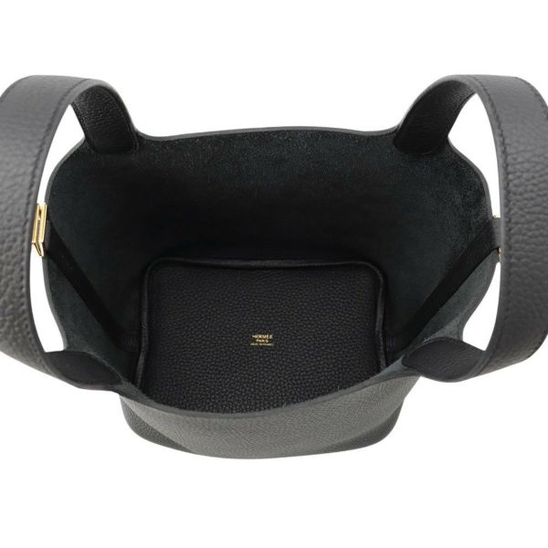 エルメス ハンドバッグ ピコタンロックPM ブラック/ゴールド金具 トリヨンクレマンス K刻印