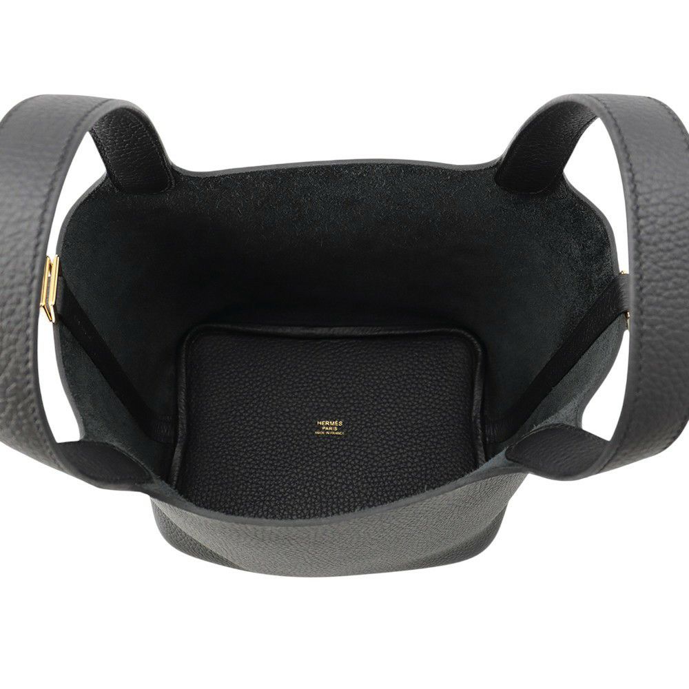 エルメス ハンドバッグ ピコタンロックPM ブラック/ゴールド金具 トリヨンクレマンス K刻印