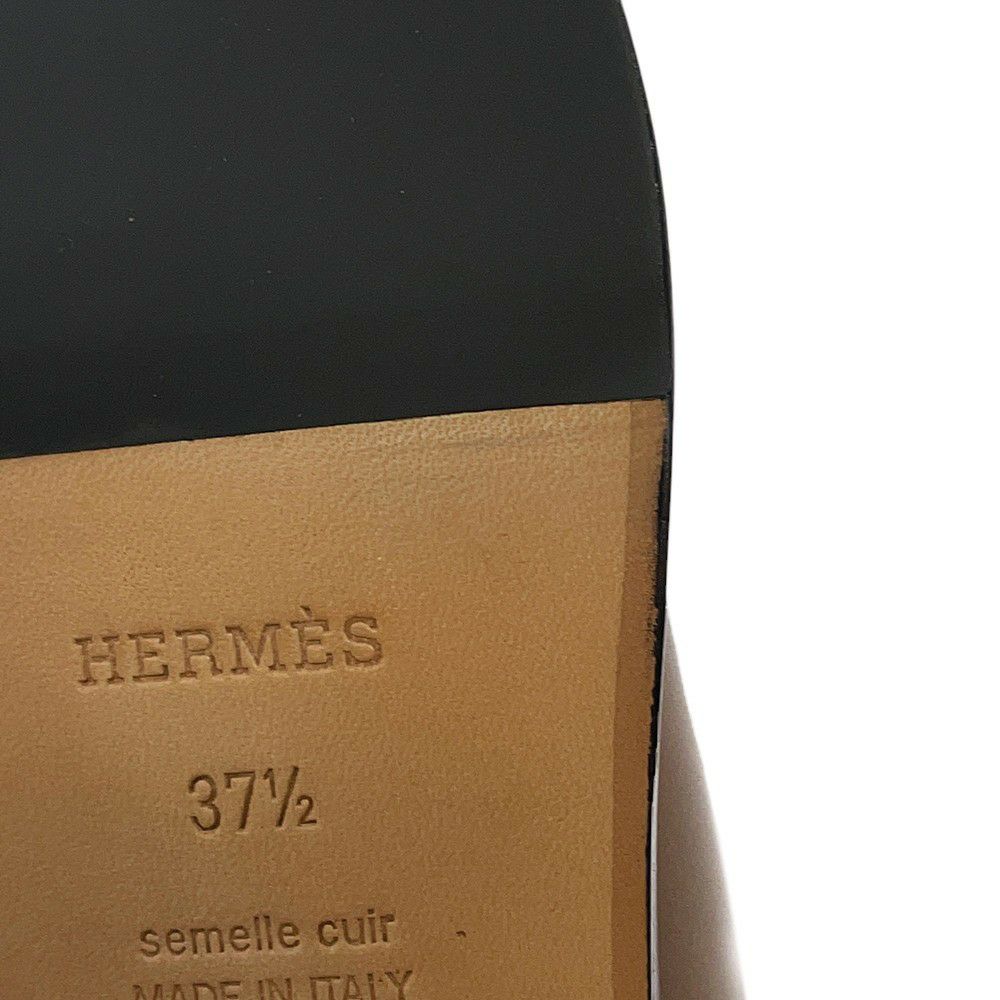 エルメス ブーツ ジャンピング レザー レディースサイズ37 1/2 HERMES ショートブーツ