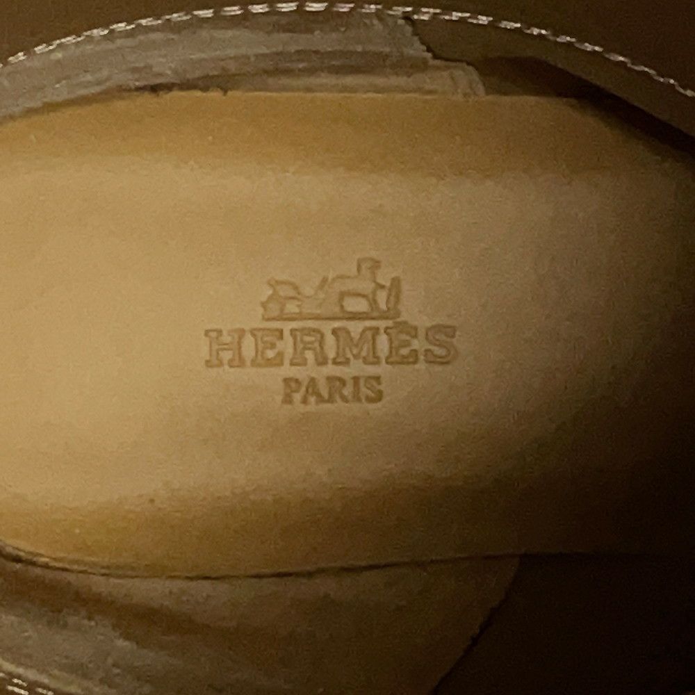 エルメス ブーツ ジャンピング レザー レディースサイズ37 1/2 HERMES ショートブーツ
