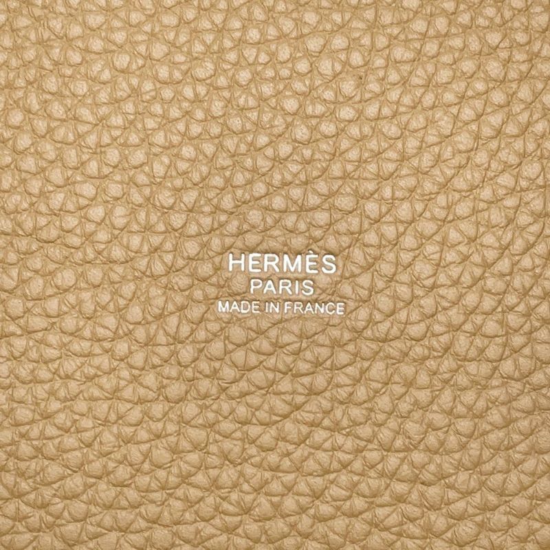 エルメス ハンドバッグ ピコタンロックMM ビスキュイ/シルバー金具 トリヨンクレマンス K刻印