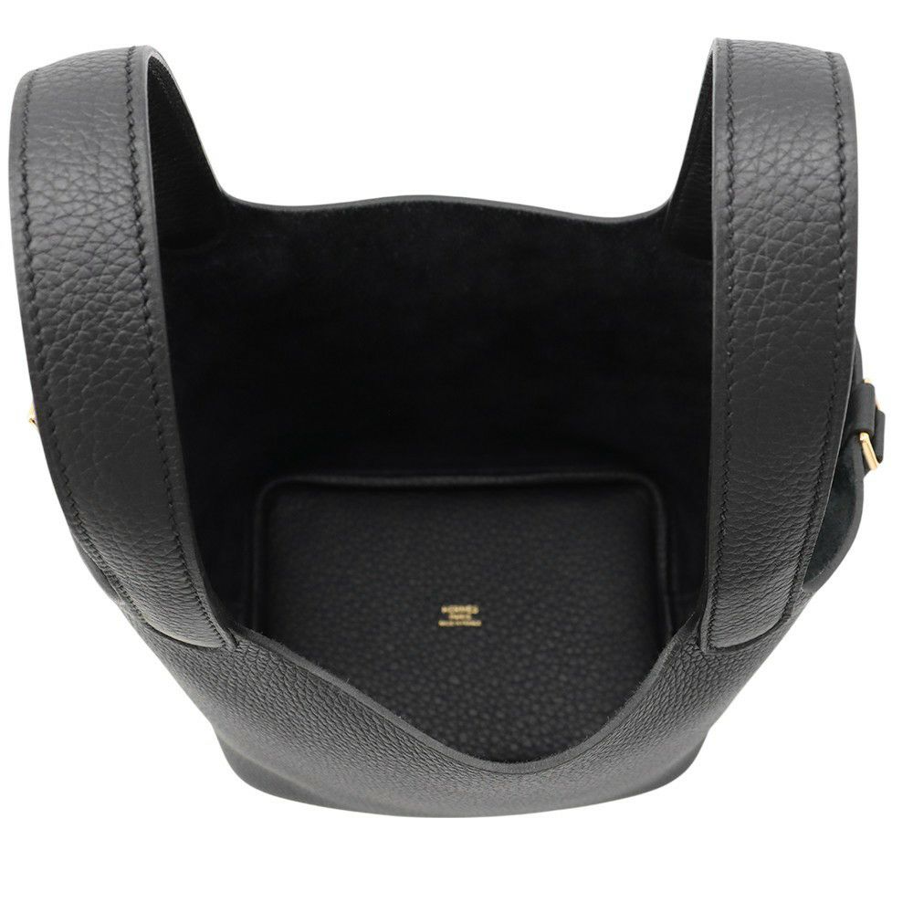 エルメス ハンドバッグ ピコタンロックPM ブラック/ゴールド金具 トリヨンクレマンス K刻印 黒