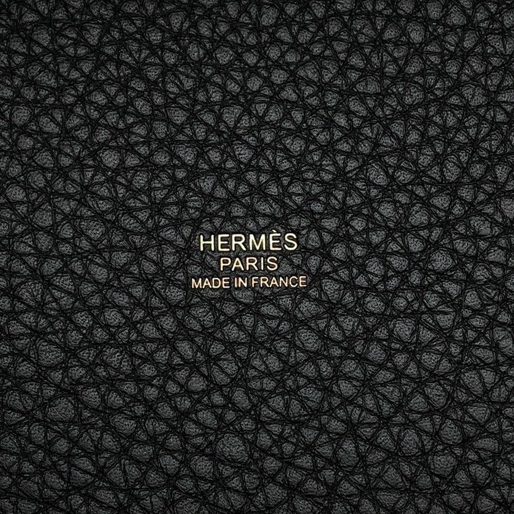 エルメス ハンドバッグ ピコタンロックPM ブラック/ゴールド金具 トリヨンクレマンス K刻印 黒