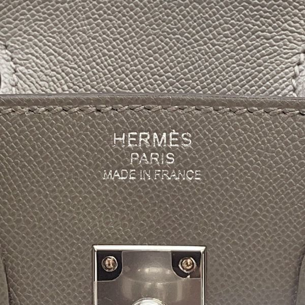 エルメス バーキン25 グリメイヤー/シルバー金具 ヴォーマダム W刻印 HERMES Birkin ハンドバッグ