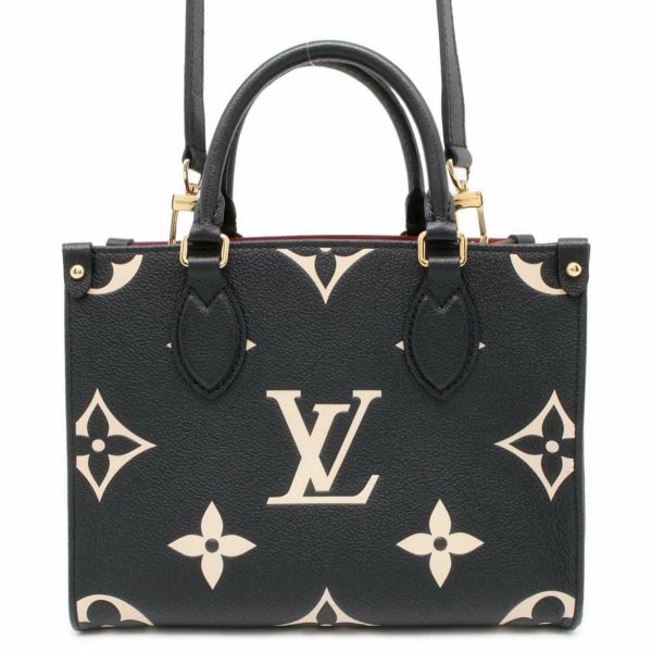 ルイヴィトン ハンドバッグ オンザゴーPM モノグラム・アンプラント M45659 LOUIS VUITTON トート 2wayショルダー 黒 ブラック