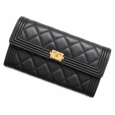 シャネル 三つ折り財布 マトラッセ ラインストーン ココマーク キャビアスキン AP4175 CHANEL 財布 黒 |  中古・新品ブランド販売ギャラリーレア公式通販