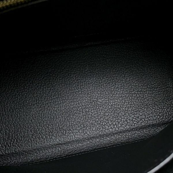 エルメス ハンドバッグ ケリー25 内縫い ブラック/ゴールド金具 トゴ K刻印 2wayショルダー 黒